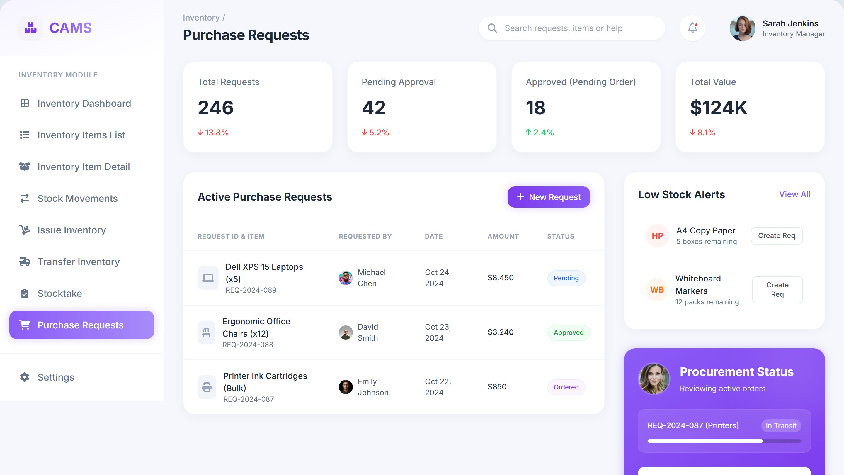 Purchase requests